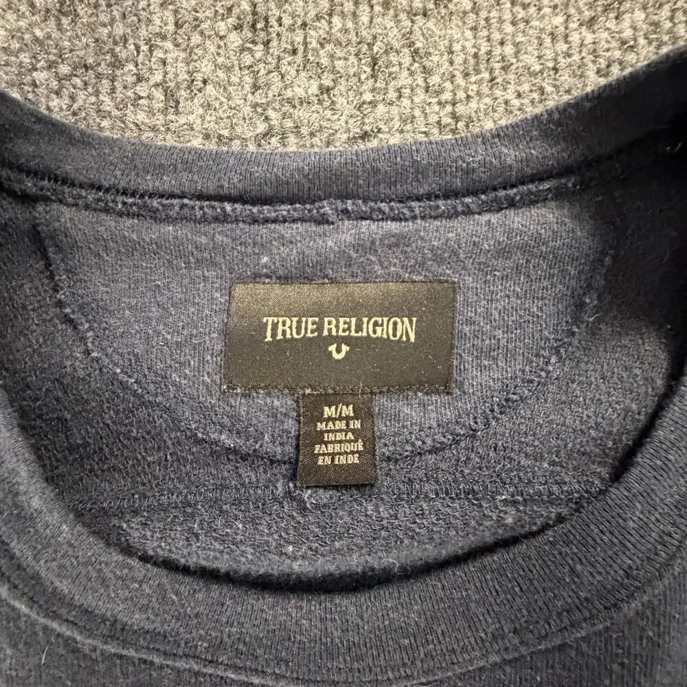 True Religion Men's‎ Medium Navy Sweatshirt #804